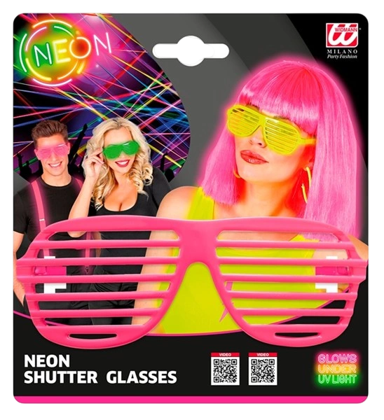 Neonpinkfarbene Shutterbrille
