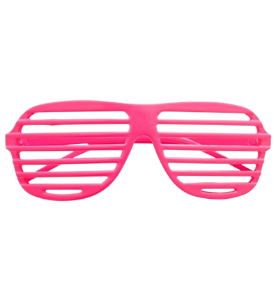 Neonpinkfarbene Shutterbrille