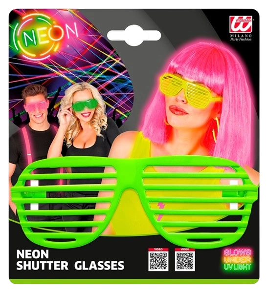 Neongrüne Shutterbrille