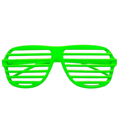Neongrüne Shutterbrille