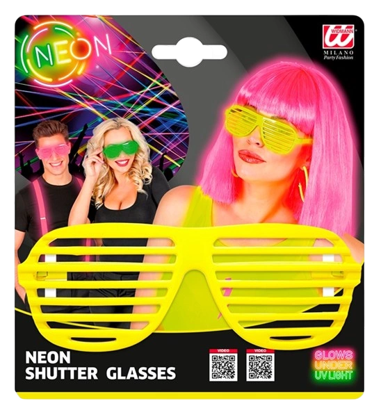 Neongelbe Shutterbrille