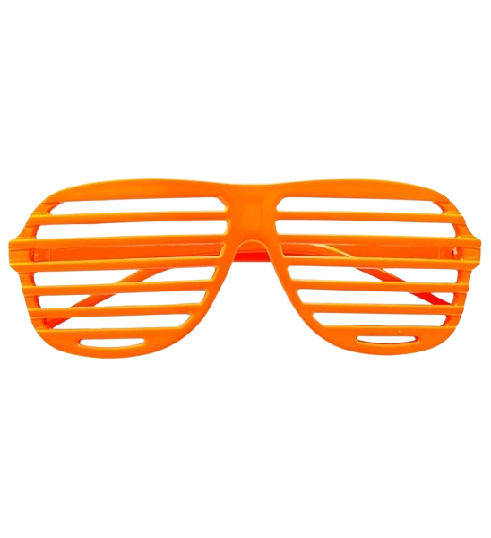 Verschlussbrille neonorange