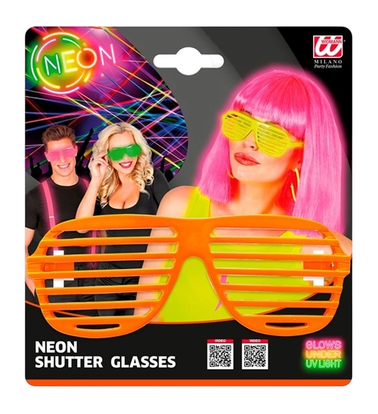 Verschlussbrille neonorange