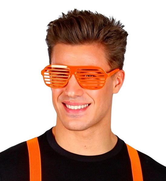 Verschlussbrille neonorange