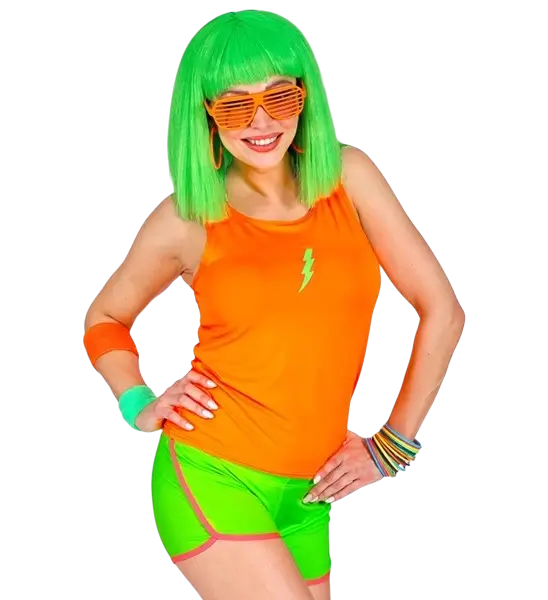 Neongrüne Shorts