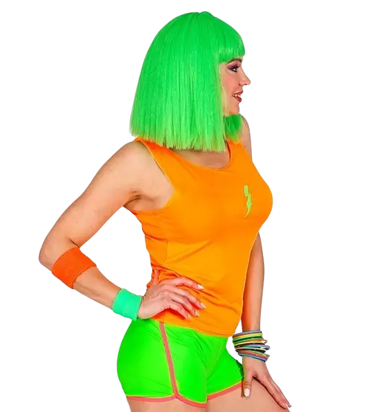 Neongrüne Shorts