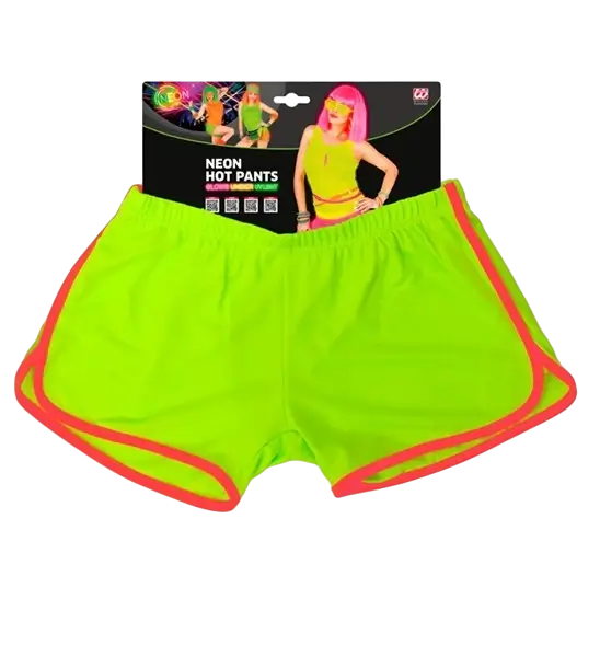 Neongrüne Shorts