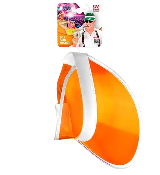 Orangefarbene Schirmmütze