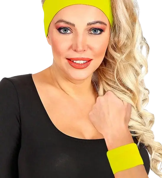 Paar neongrüne Bündchen