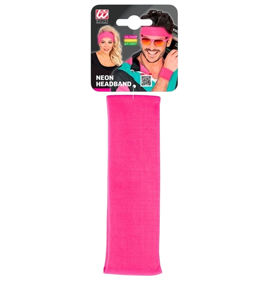 Stirnband Retro Neonpink