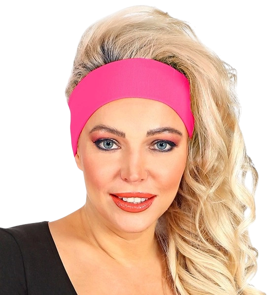 Stirnband Retro Neonpink
