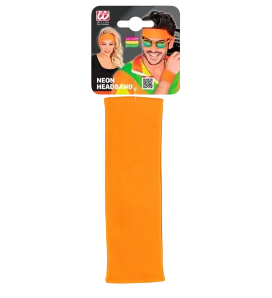 Retro-Stirnband Neonorange