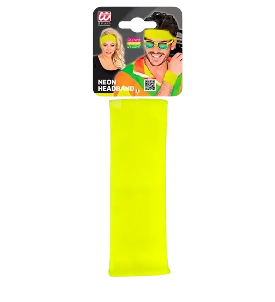Stirnband Retro neongelb