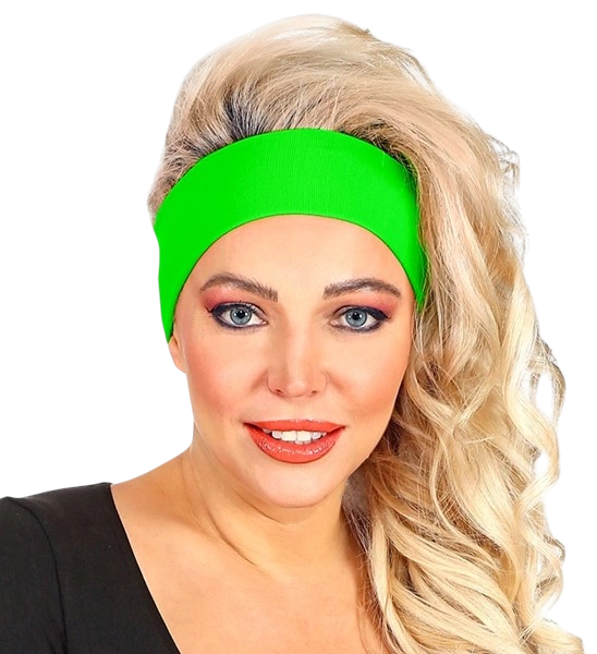 Neongrünes Stirnbandset