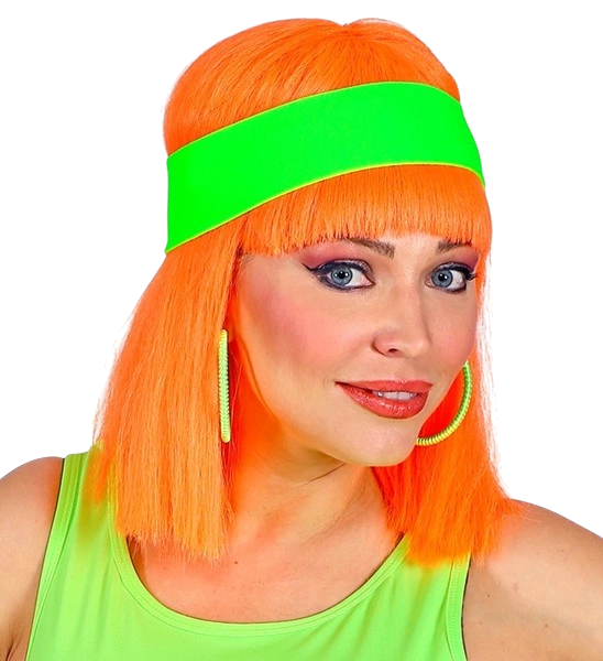 Neongrünes Stirnbandset