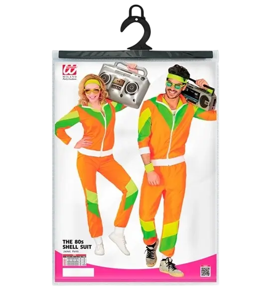 80er Jahre Overall orange - M