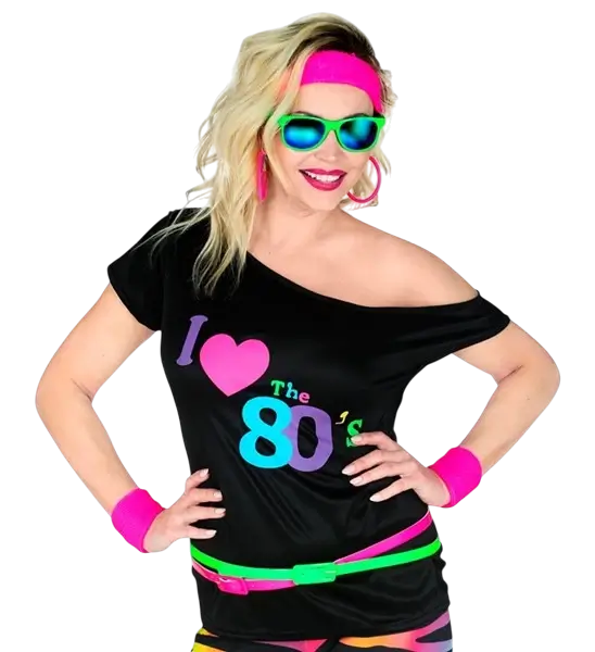 T-Shirt I Love The 80's - XXL