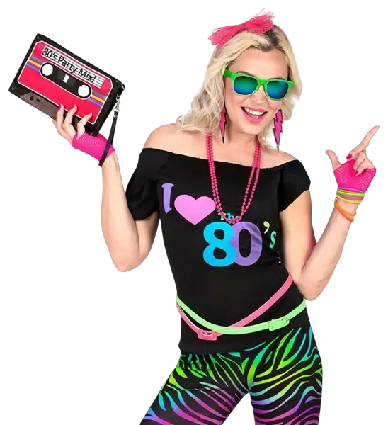 T-Shirt I Love The 80's - S/M