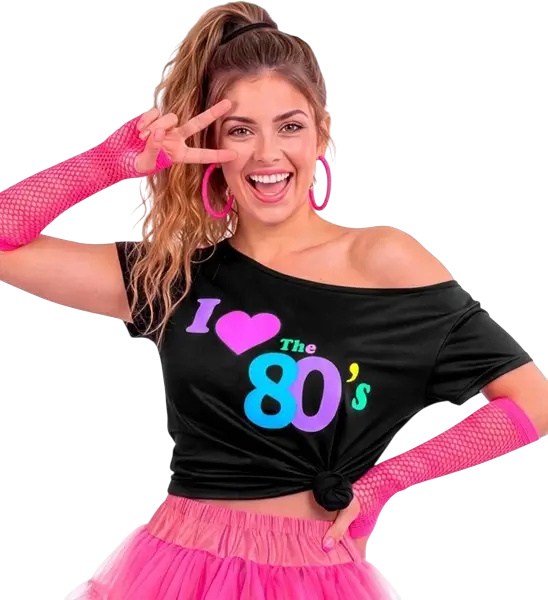 T-Shirt I Love The 80's - S/M