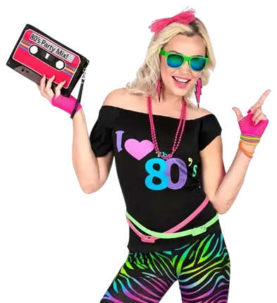T-Shirt I Love The 80's - S/M