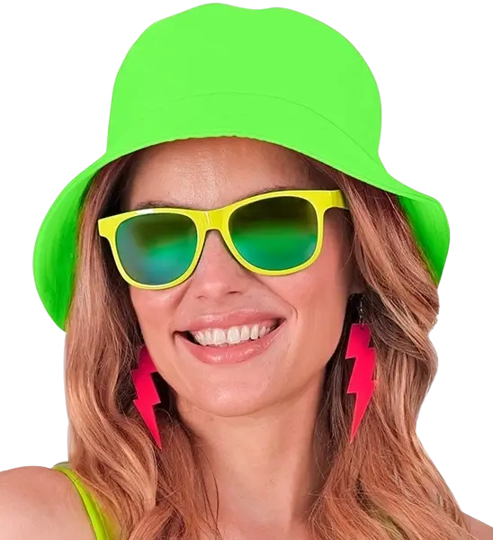 Hut Bob neongrün