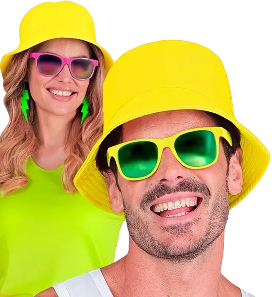 Neongelber Bob-Hut
