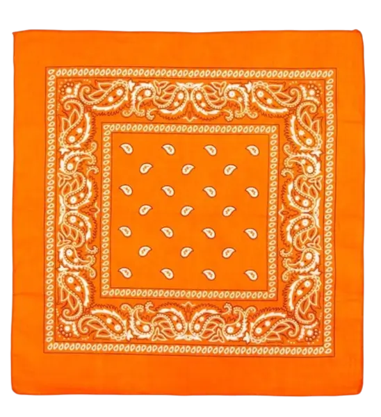 Orangefarbenes Bandana