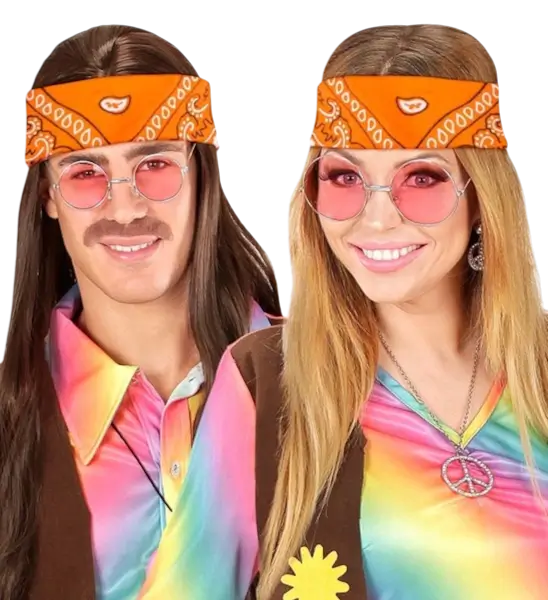Orangefarbenes Bandana