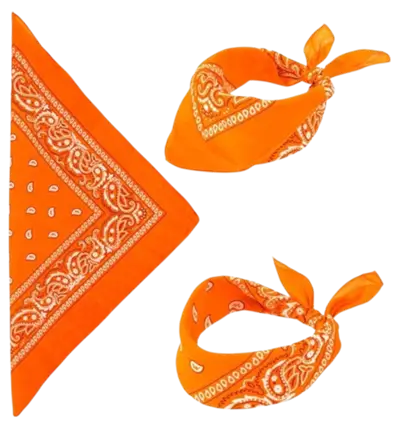 Orangefarbenes Bandana