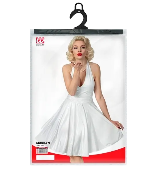 Weißes Kleid Marylin - L