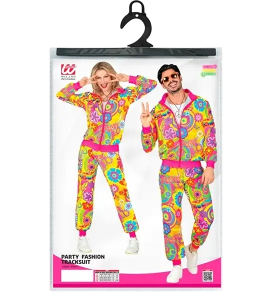 Hippie-Overall groovy love fluo - M