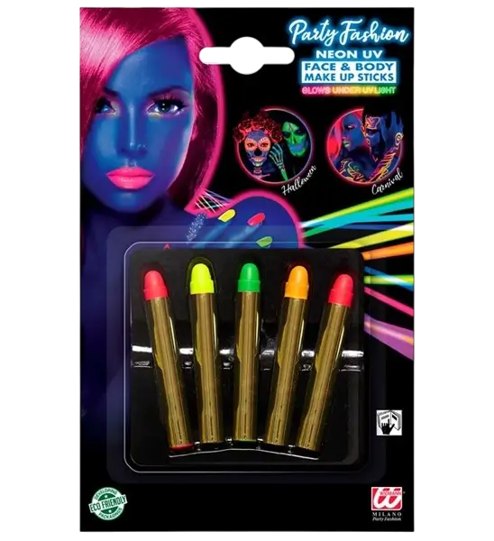 5er-Set Fluoreszenzstifte Körper