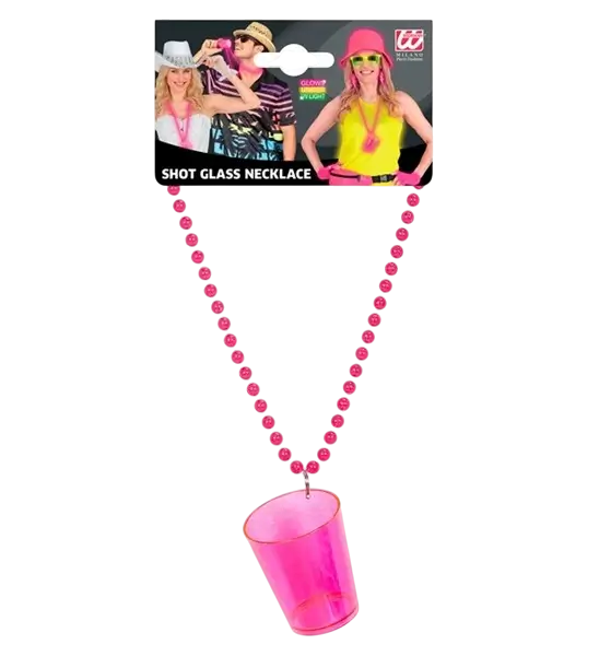 Shooting-Halskette in Neonpink