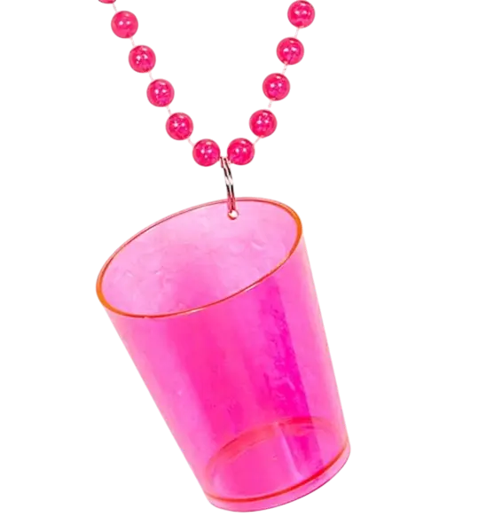 Shooting-Halskette in Neonpink