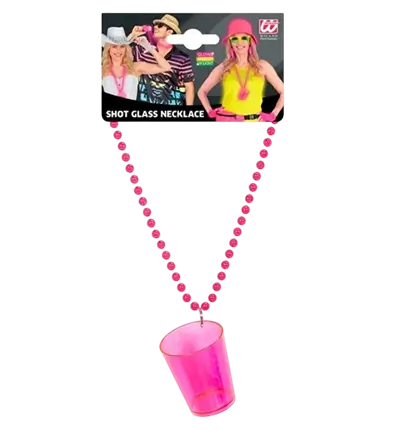 Shooting-Halskette in Neonpink