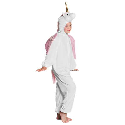 Kinderkostüm Einhorn Plüsch - Max 1,40 m