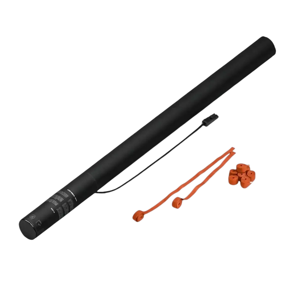 Elektrische Konfettikanone Streamer Rot 80 cm