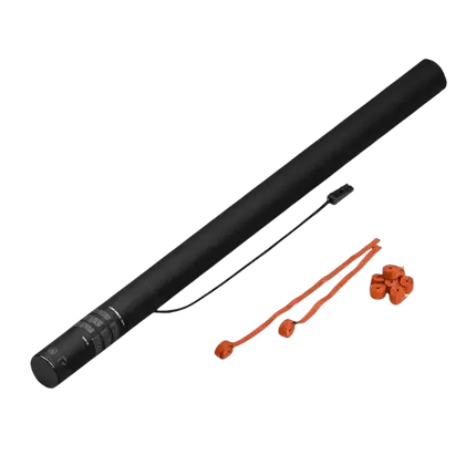 Elektrische Konfettikanone Streamer Rot 80 cm