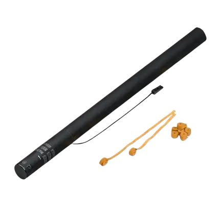Elektrische Konfettikanone Streamer Orange 80 cm