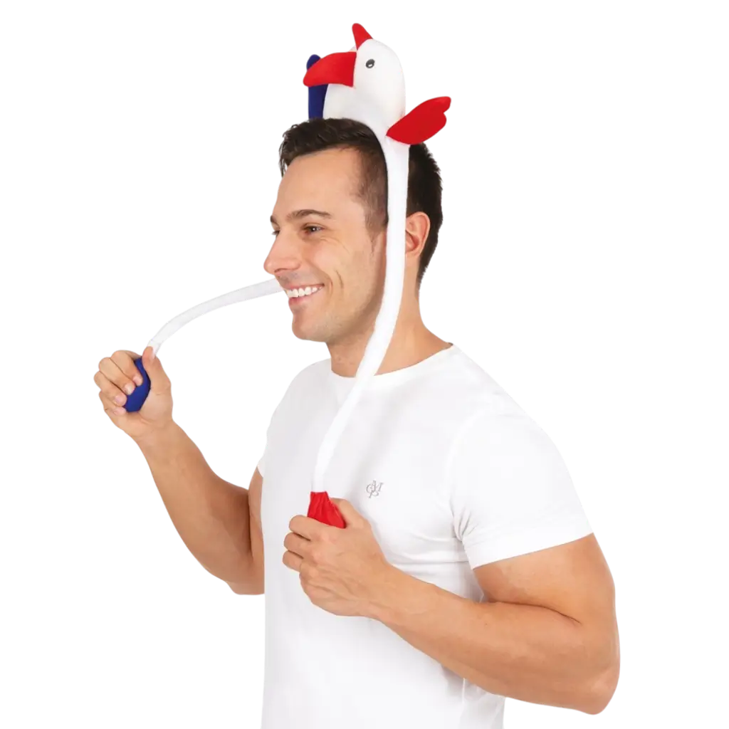 Haarreif "Coq Animé" - blau, weiß, rot - Frankreich-Fans