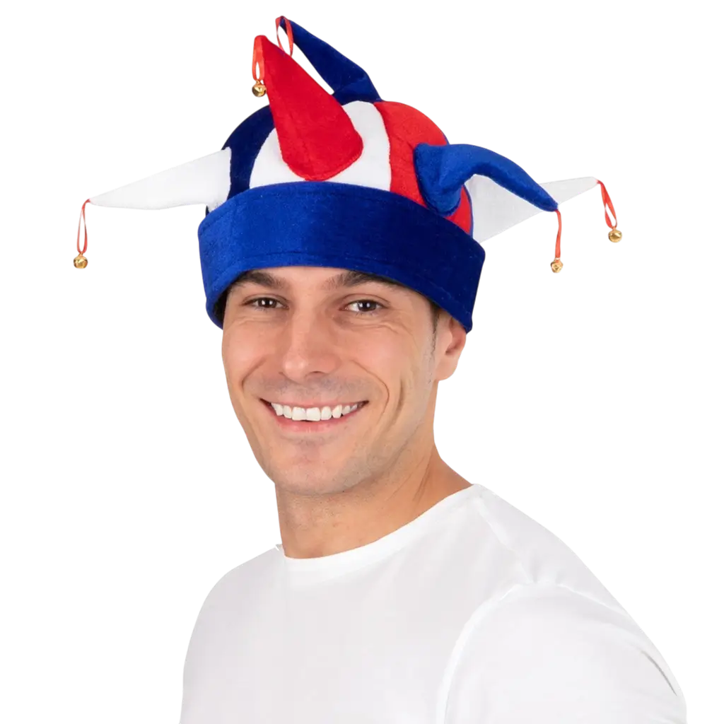 Bouffon-Hut - blau, weiß, rot - Frankreich-Fans
