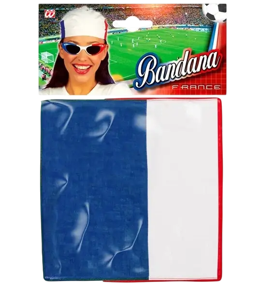 Bandana Frankreich 55 cm aus Baumwolle - Fans und Verkleidung