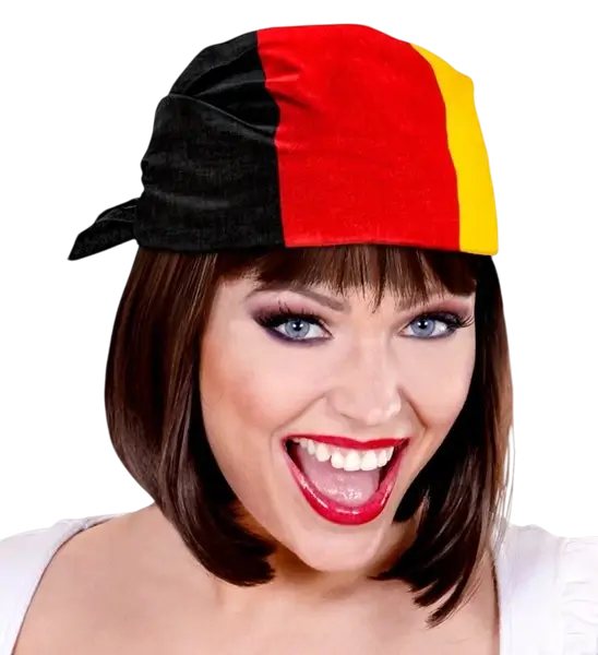 Bandana Deutschland 55 cm aus Baumwolle - Fans und Verkleidung