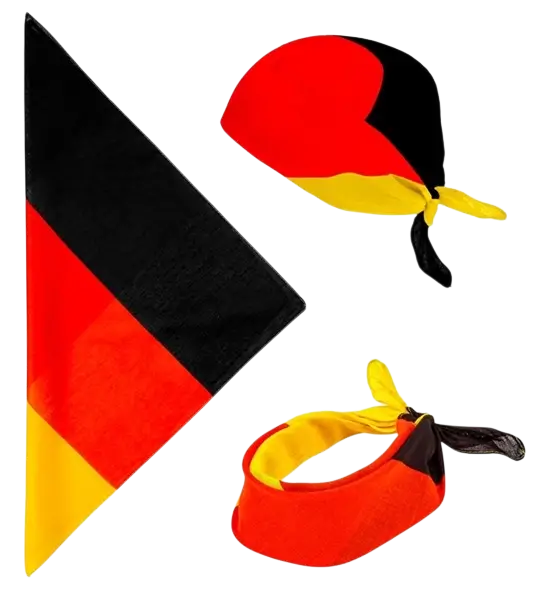 Bandana Deutschland 55 cm aus Baumwolle - Fans und Verkleidung