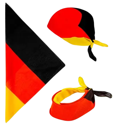 Bandana Deutschland 55 cm aus Baumwolle - Fans und Verkleidung