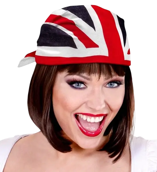 Bandana Großbritannien 55 cm Baumwolle - Fans und Kostüme