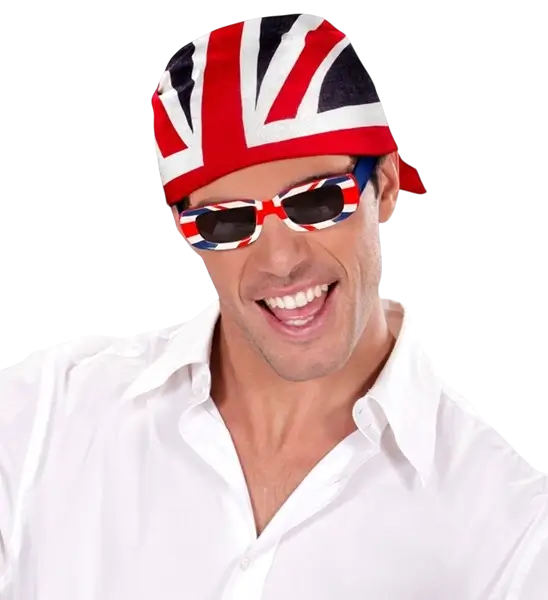Bandana Großbritannien 55 cm Baumwolle - Fans und Kostüme