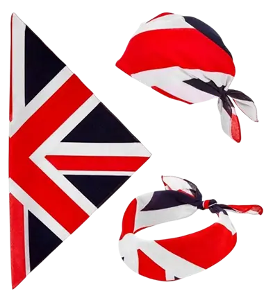 Bandana Großbritannien 55 cm Baumwolle - Fans und Kostüme
