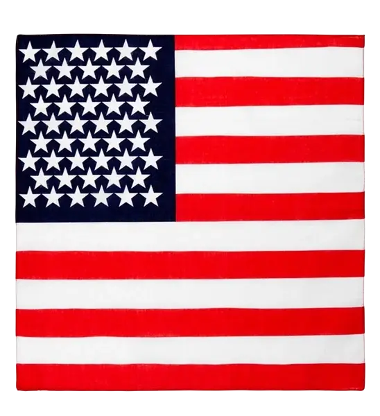 Bandana USA 55 cm aus Baumwolle - Fans und Verkleidung