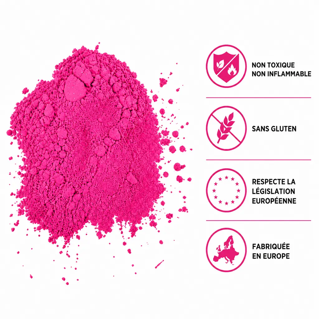 Holi-Pulver ROSA – Beutel à 75 Gramm